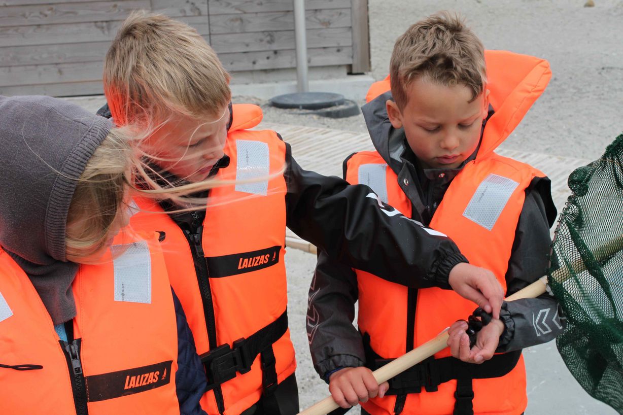 Under indvielsen var der undervisningsforløb med børn fra 0. klasser på Lykkebo Skole og Kildevældsskolen – naturligvis iklædt beskyttende redningsveste. Foto af: Siska Rohr Harrebye Under indvielsen var der undervisningsforløb med børn fra 0. klasser på Lykkebo Skole og Kildevældsskolen – naturligvis iklædt beskyttende redningsveste. Foto af: Siska Rohr Harrebye