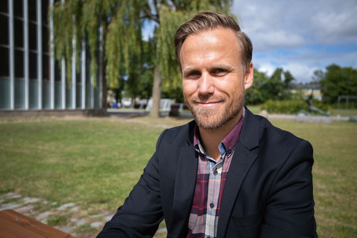 Skoleleder Marco Damgaard roser samarbejdet med de tillidsvalgte på skolen. Foto: Jan Klint Poulsen