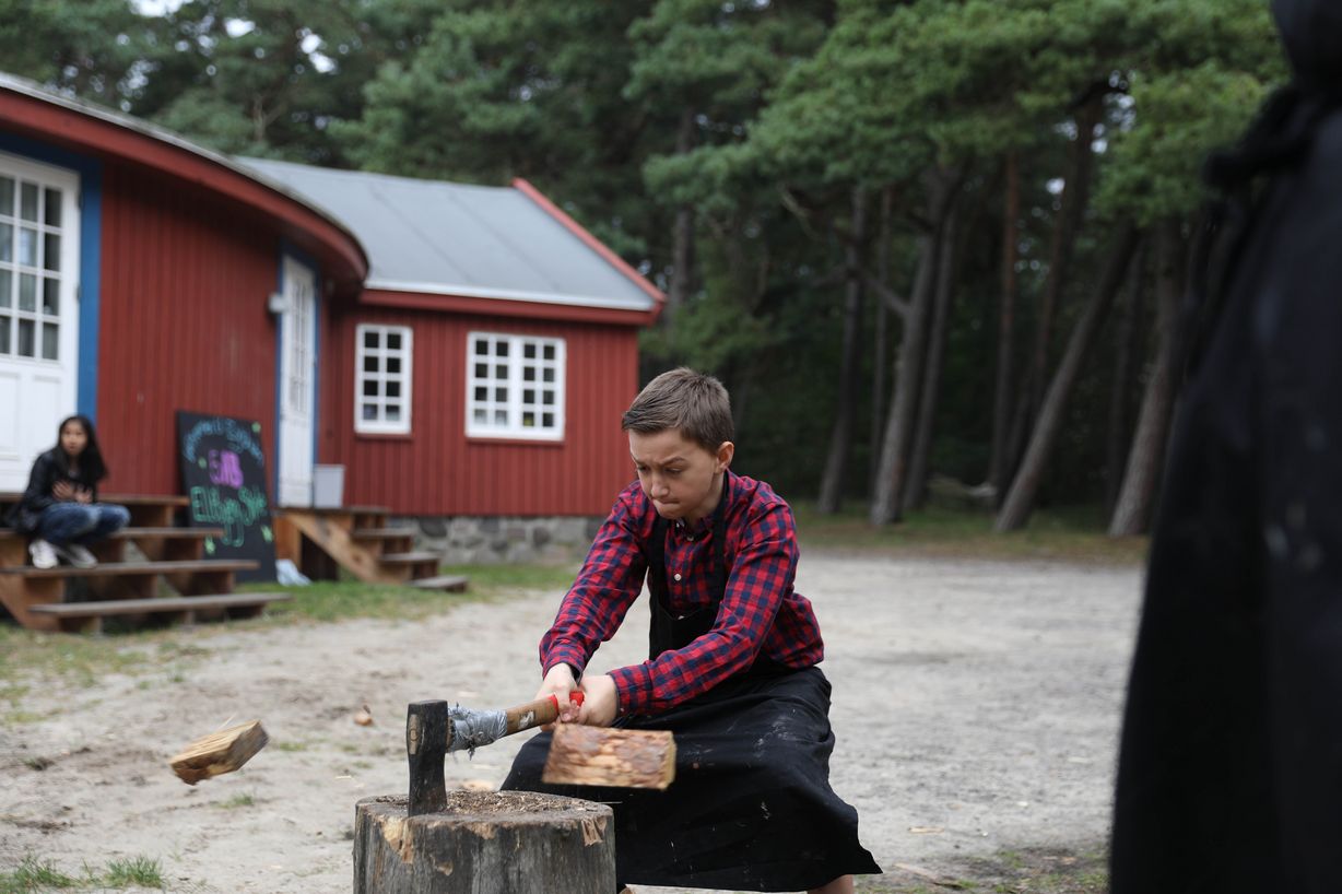 Emre fra Ellebjerg Skole er på madkoloni sammen med sine klassekammerater i 5. klasse. Foto: Jan Klint Poulsen