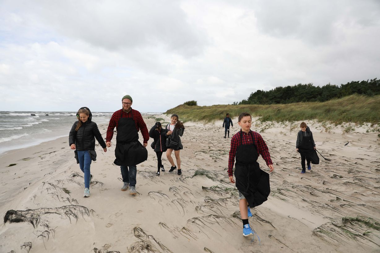 Vejen fra Egilsholm til restaurant Kadeau går via stranden. Foto: Jan Klint Poulsen