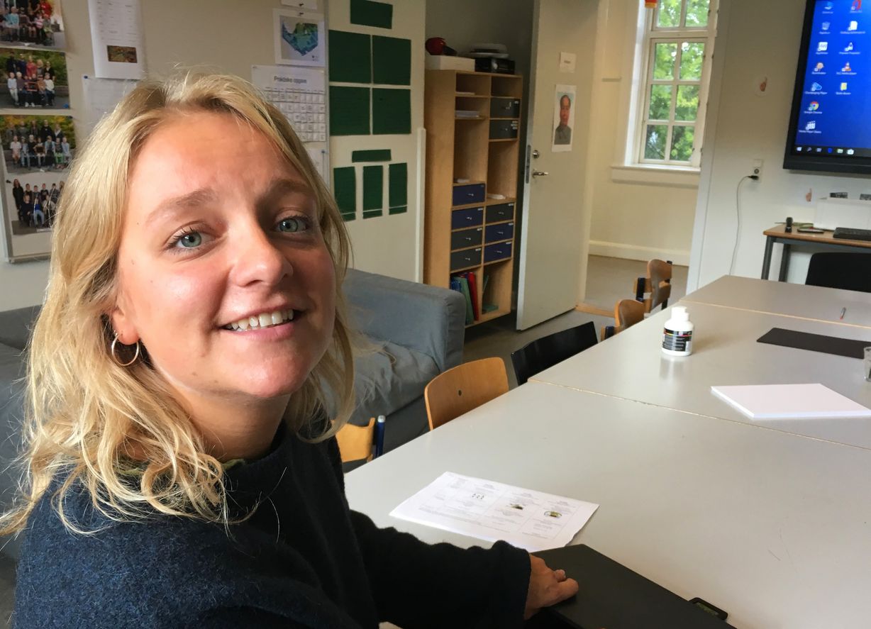 Nina Bøjen Larsen startede som vikar på Frejaskolen og har nu været lærer på skolen i otte år. Foto: Peter Garde Nina Bøjen Larsen startede som vikar på Frejaskolen og har nu været lærer på skolen i otte år. Foto: Peter Garde