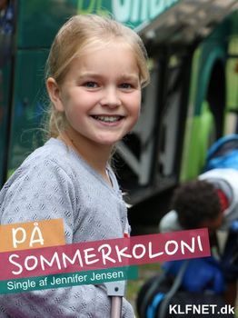 Sådan ser coveret ud til singlen PÅ SOMMERKOLONI. Foto: Jennifer Jensen, Design: Jan Klint