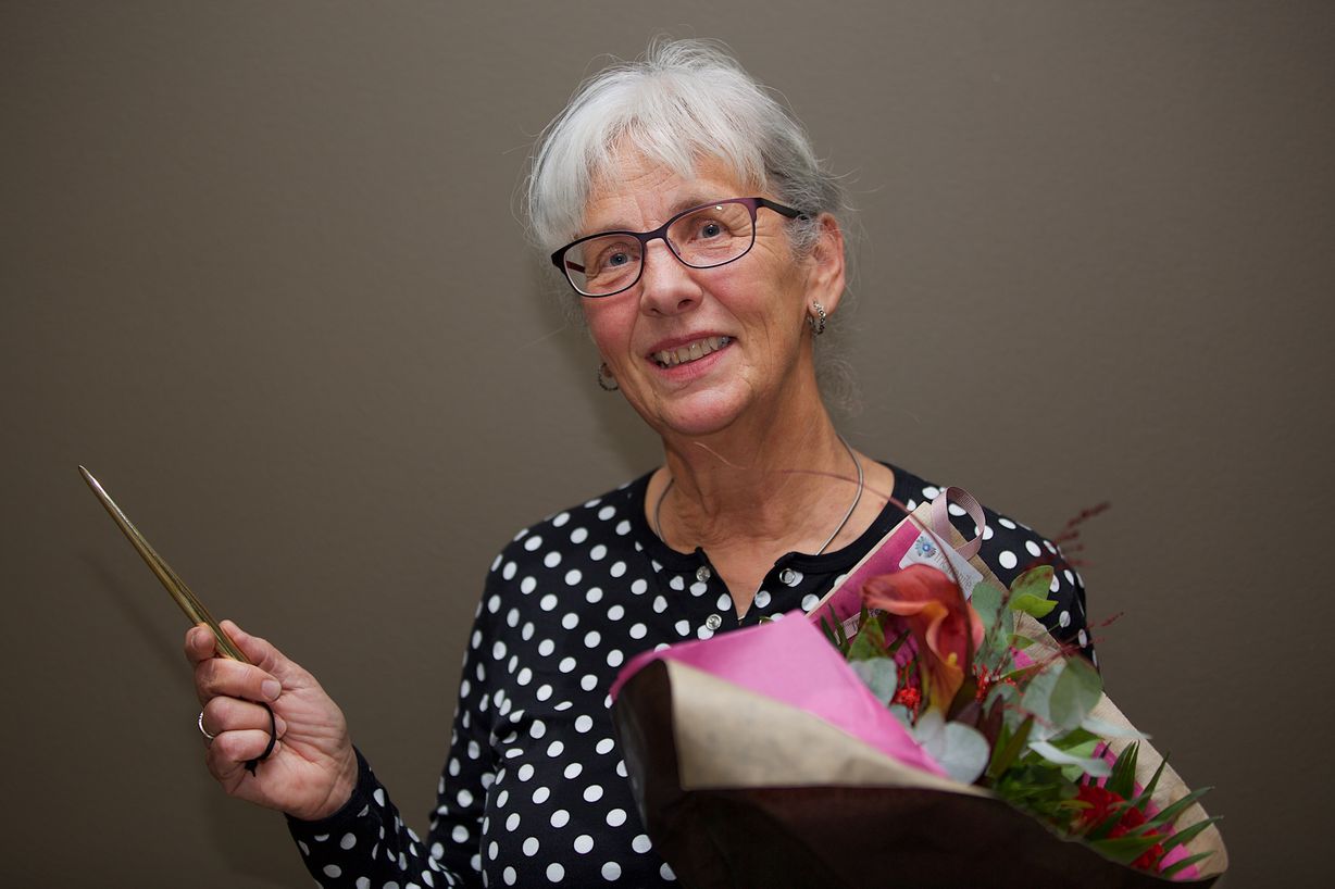 Irene Frimodt Hansen blev dette års modtager af Den Gyldne Pegepind. Foto: Jan Klint Irene Frimodt Hansen blev dette års modtager af Den Gyldne Pegepind. Foto: Jan Klint