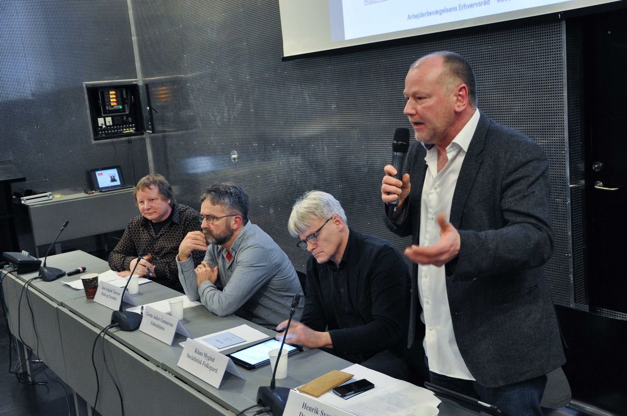 Henrik Svendsen fra Dansk Folkeparti gav tydelig udtryk for sin modstand i forhold til regeringens omprioriteringsbidrag. Foto: Torben Kloster