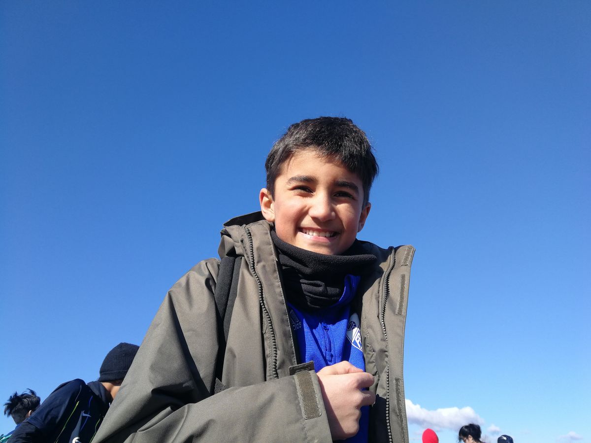 Oscar Nicolaj Legaard Kaae fra 5.U på Peder Lykke Skolen er glad for at komme ud og bevæge sig og se sine venner igen efter mange undervisningstimer foran computeren. Foto: Caroline Schrøder Oscar Nicolaj Legaard Kaae fra 5.U på Peder Lykke Skolen er glad for at komme ud og bevæge sig og se sine venner igen efter mange undervisningstimer foran computeren. Foto: Caroline Schrøder