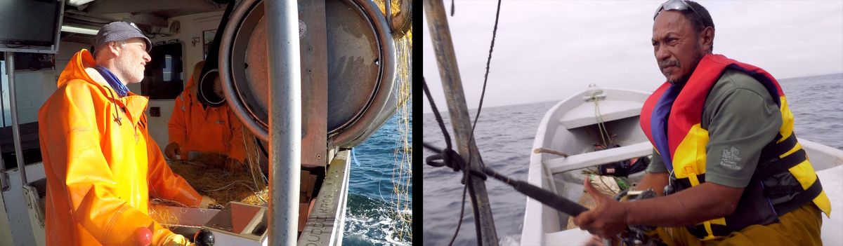 Undervisningsmaterialet viser eleverne, hvordan to fiskere i hver deres del af verden kæmper mod store fiskeskibe, der fanger store mængder billig fisk til forbrugernes middagsborde. Men de effektive fiskeskibe ødelægger havbunden, tager alt med og ka Undervisningsmaterialet viser eleverne, hvordan to fiskere i hver deres del af verden kæmper mod store fiskeskibe, der fanger store mængder billig fisk til forbrugernes middagsborde. Men de effektive fiskeskibe ødelægger havbunden, tager alt med og kasser